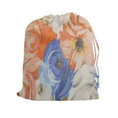 Texture Fabric Textile Detail Drawstring Pouches (xxl) by Celenk