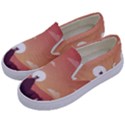Design Art Hill Hut Landscape Kids  Canvas Slip Ons View2