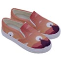 Design Art Hill Hut Landscape Kids  Canvas Slip Ons View3
