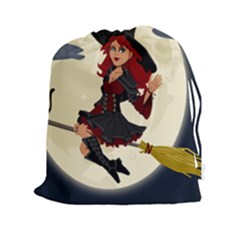 Witch Witchcraft Broomstick Broom Drawstring Pouches (xxl) by Celenk