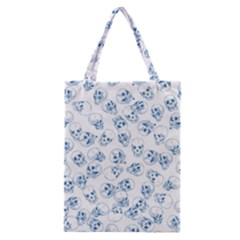 A Lot Of Skulls Blue Classic Tote Bag by jumpercat