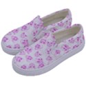 A Lot Of Skulls Pink Kids  Canvas Slip Ons View2
