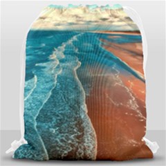Sea Ocean Coastline Coast Sky Drawstring Bag (large) by BangZart
