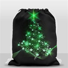 Christmas Tree Background Drawstring Bag (small) by BangZart