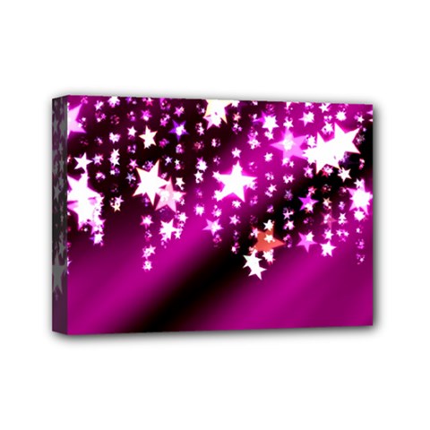 Background Christmas Star Advent Mini Canvas 7  X 5  by BangZart