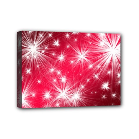 Christmas Star Advent Background Mini Canvas 7  X 5  by BangZart