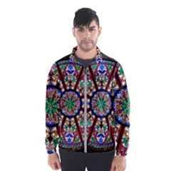 Church Window Window Rosette Wind Breaker (men) by BangZart