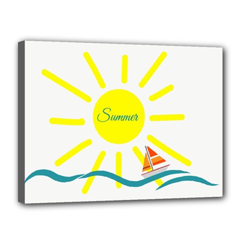 Summer Beach Holiday Holidays Sun Canvas 16  X 12  by BangZart
