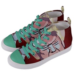 Donald Trump Pop Art President Usa Women s Mid-top Canvas Sneakers by BangZart
