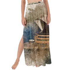 Sydney The Opera House Watercolor Maxi Chiffon Tie-up Sarong by BangZart