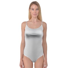 Monochrome Curve Line Pattern Wave Camisole Leotard  by BangZart