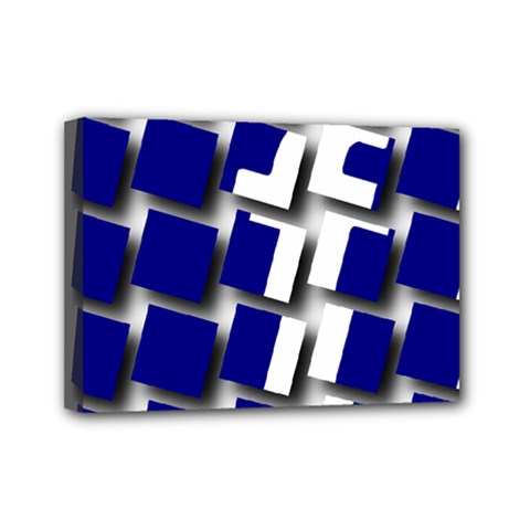 Facebook Social Media Network Blue Mini Canvas 7  X 5  by Celenk