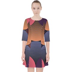 Geometric Swirls Pocket Dress by Celenk