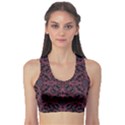 Modern Ornate Pattern Sports Bra View1