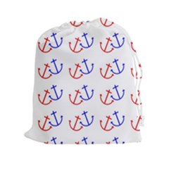 Anchors Nautical Backdrop Sea Nautical Drawstring Pouches (xxl) by Celenk