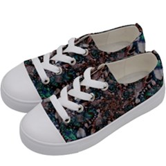 Art Artwork Fractal Digital Art Kids  Low Top Canvas Sneakers by Celenk