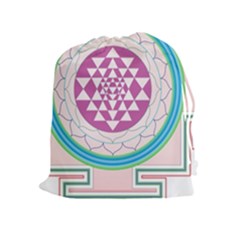 Mandala Design Arts Indian Drawstring Pouches (extra Large) by Celenk