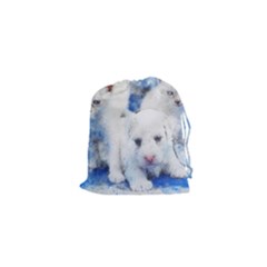 Dog Cats Pet Art Abstract Drawstring Pouches (xs)  by Celenk