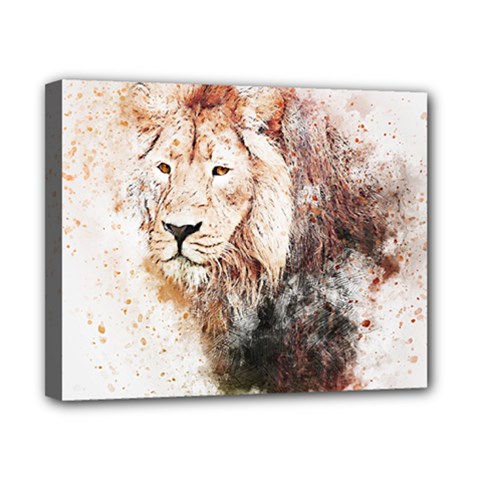 Lion Animal Art Abstract Canvas 10  X 8  by Celenk