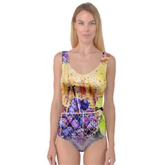 Fruit Plums Art Abstract Nature Princess Tank Leotard  by Celenk