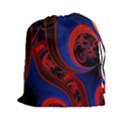 Fractal Abstract Pattern Circles Drawstring Pouches (XXL) View1