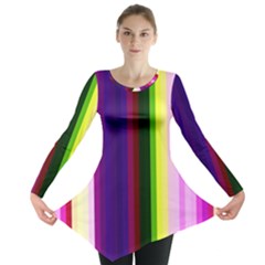 Abstract Background Pattern Textile 2 Long Sleeve Tunic  by Celenk