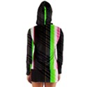 Abstract Background Pattern Textile Long Sleeve Hooded T-shirt View2
