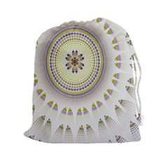 Mandala Fractal Decorative Drawstring Pouches (xxl) by Celenk