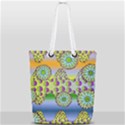 Amoeba Flowers Full Print Rope Handle Tote (Small) View2