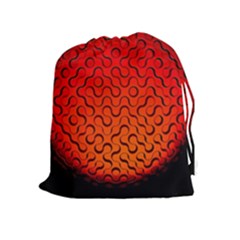 Sphere 3d Geometry Structure Drawstring Pouches (extra Large) by Celenk