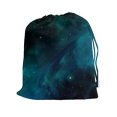 Green Space All Universe Cosmos Galaxy Drawstring Pouches (xxl) by Celenk