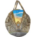 Abbey Ruin Architecture Medieval Giant Round Zipper Tote View2