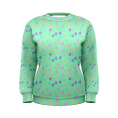 Minty Hearts Women s Sweatshirt by snowwhitegirl