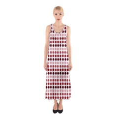 Reddish Dots Sleeveless Maxi Dress by snowwhitegirl
