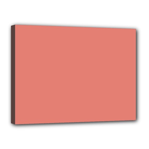 Late Peach Canvas 16  X 12  by snowwhitegirl