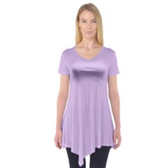 Lilac Morning Short Sleeve Tunic  by snowwhitegirl