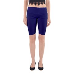 Dark Navy Yoga Cropped Leggings by snowwhitegirl