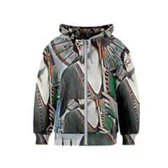 Lady Of Summer 1920 Art Deco Kids  Zipper Hoodie by NouveauDesign