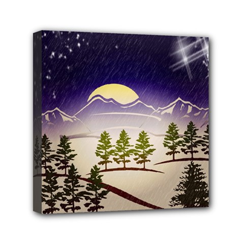 Background Christmas Snow Figure Canvas Travel Bag by Nexatart