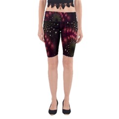 Background Texture Pattern Yoga Cropped Leggings by Nexatart