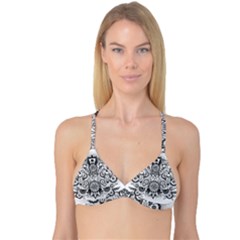 Forest Patrol Tribal Abstract Reversible Tri Bikini Top by Nexatart