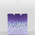Purple Disintegrate Full Print Rope Handle Tote (Large) View1