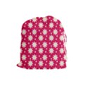 Daisy Dots Light Red Drawstring Pouches (Large)  View1