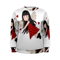 Cupid Girl Women s Sweatshirt by Valentinaart