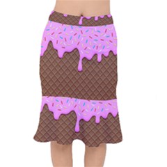 Chocolate And Strawberry Icecream Mermaid Skirt by jumpercat