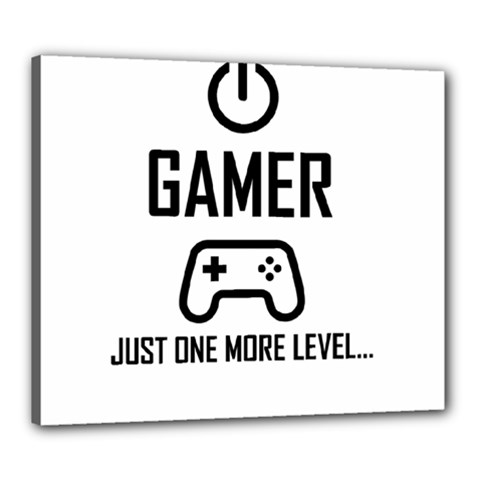 Gamer Canvas 24  X 20  by Valentinaart