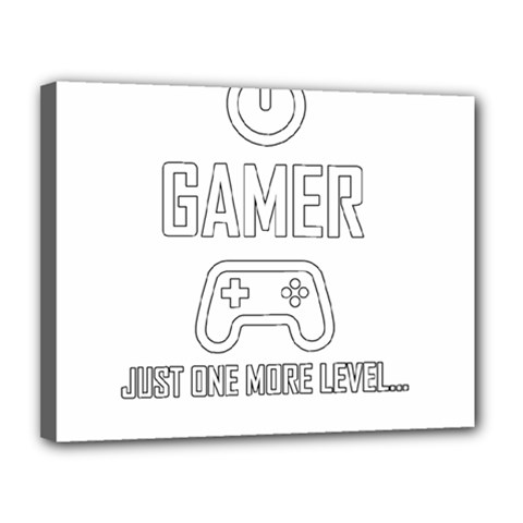 Gamer Canvas 14  X 11  by Valentinaart