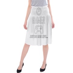 Gamer Midi Beach Skirt by Valentinaart