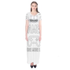 Gamer Short Sleeve Maxi Dress by Valentinaart