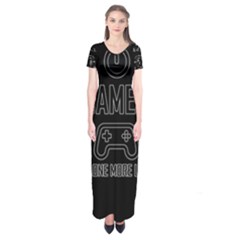 Gamer Short Sleeve Maxi Dress by Valentinaart